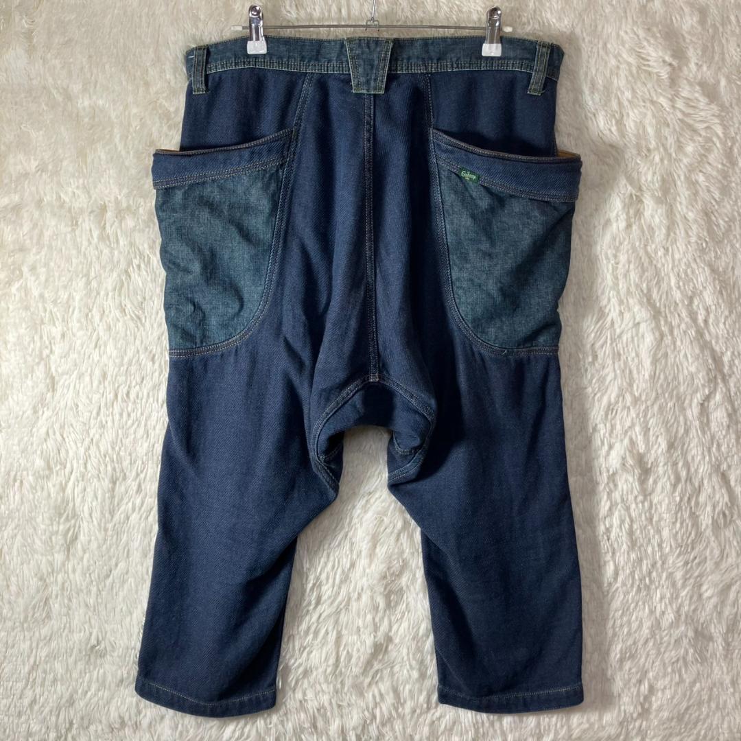 美品 GOHEMP ゴーヘンプ デニムパンツ サルエル 日本製 インディゴ 34