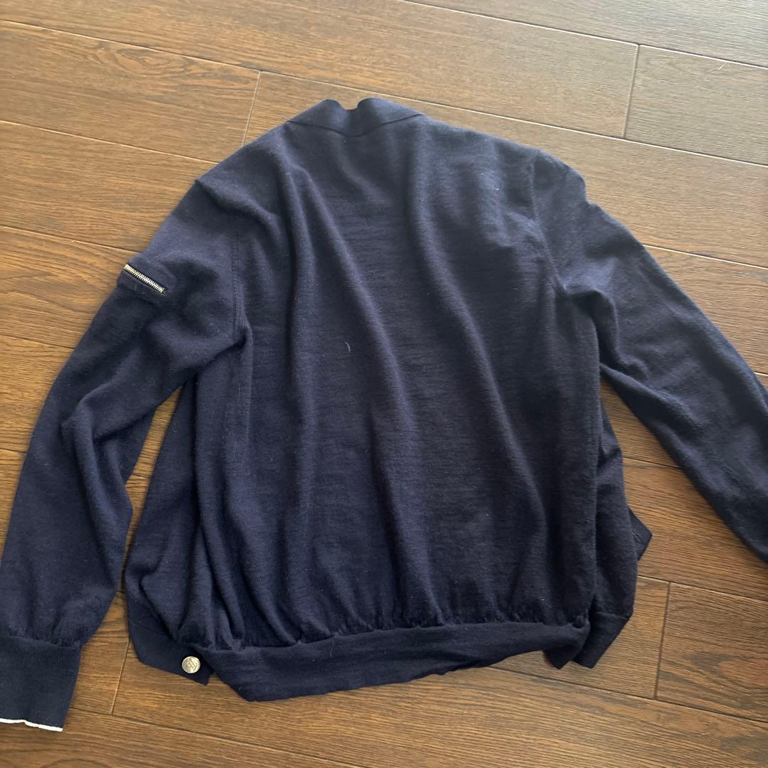 LOUIS VUITTON ネイビー カーディガン XS