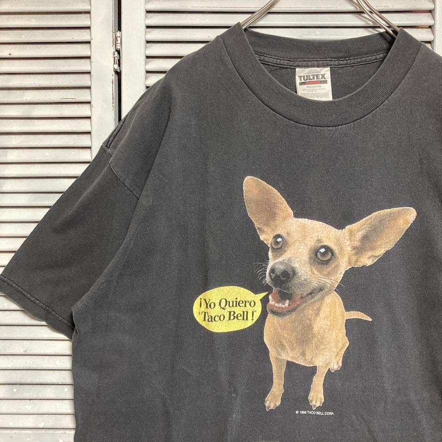 ホ*ド様 BFKL アニマル Tシャツ ビンテージ 古着 90s 黒 タコベル