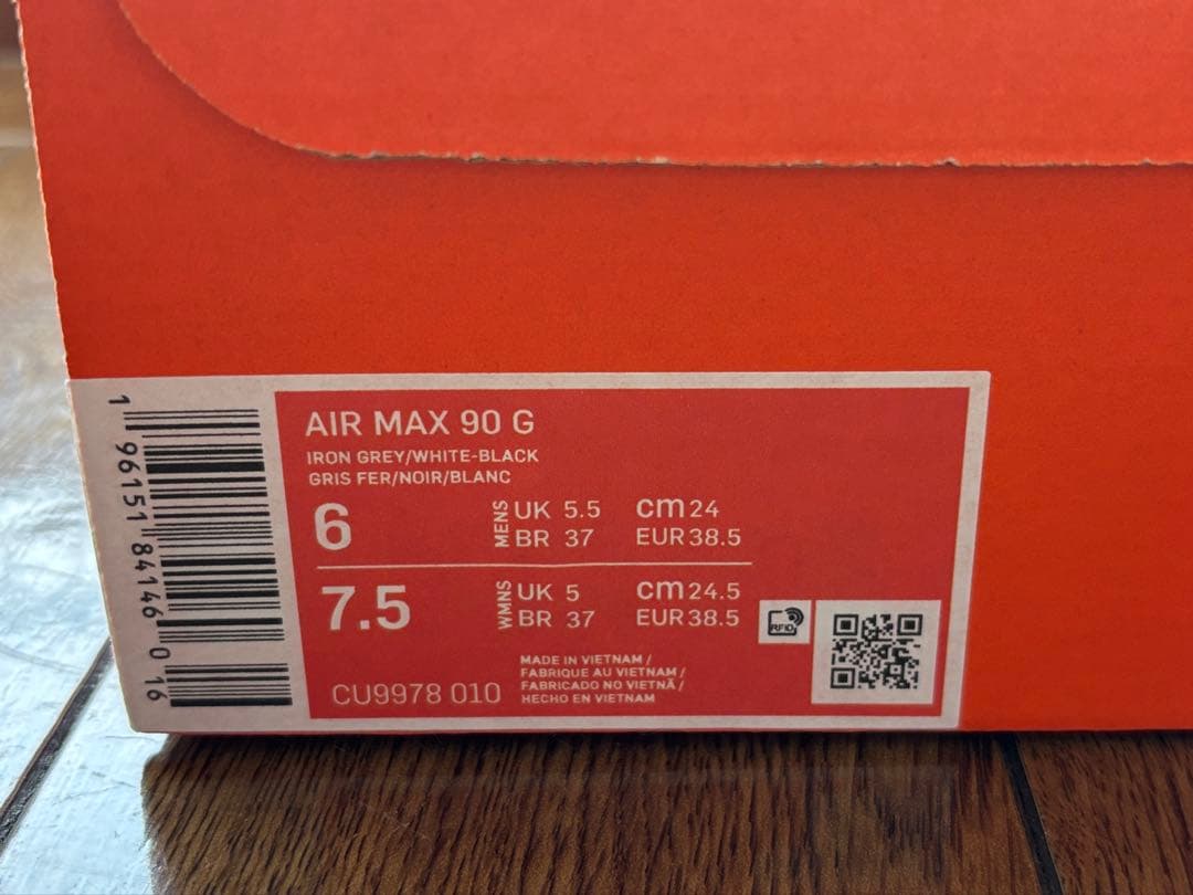 Nike Air Max ゴルフシューズ レディース 黒/赤/白