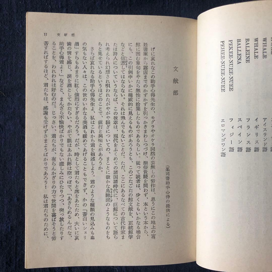 白鯨　全3巻　メルヴィル　阿部知二訳　岩波文庫