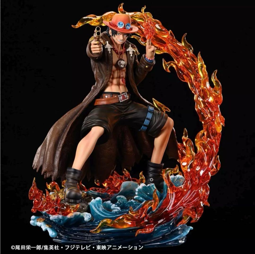 【超大型】ワンピース ログコレクション エース 1/4 スタチュー フィギュア