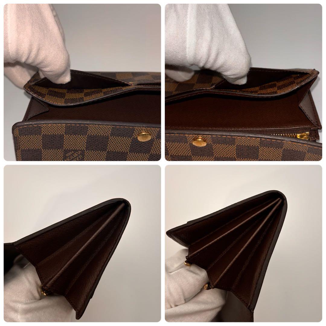 【鑑定済み】ルイヴィトン✨ダミエ✨ポルトフォイユサラ✨二つ折り財布