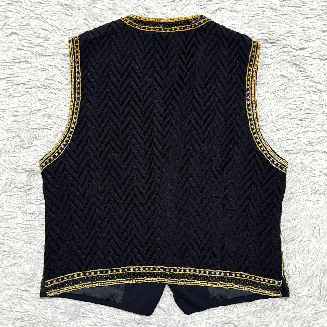 ド派手 豪華 ビーズ刺繍 FICCE YOSHIYUKI KONISHI ベスト