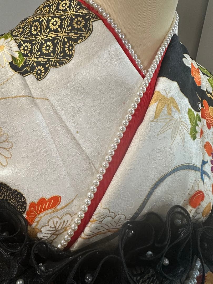 特別価格！早い者勝ち！　正絹　振袖　セット　金駒刺繍