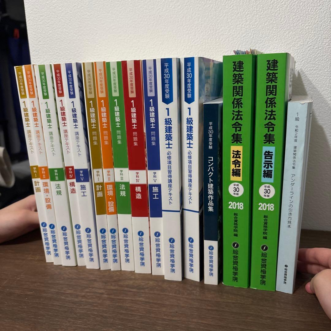 【美品】1級建築士テキスト・問題集全13冊演習セット