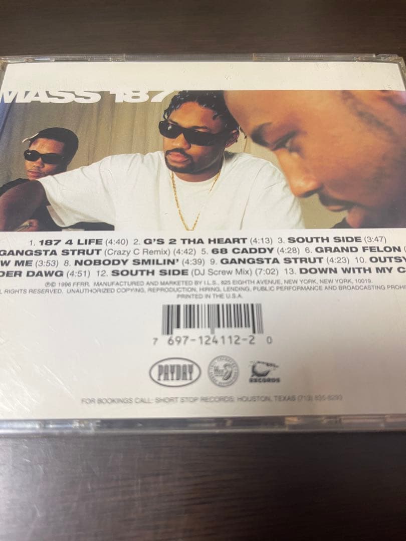 洋楽 MASS 187 REAL TRUES PAYING DUES g-funk
