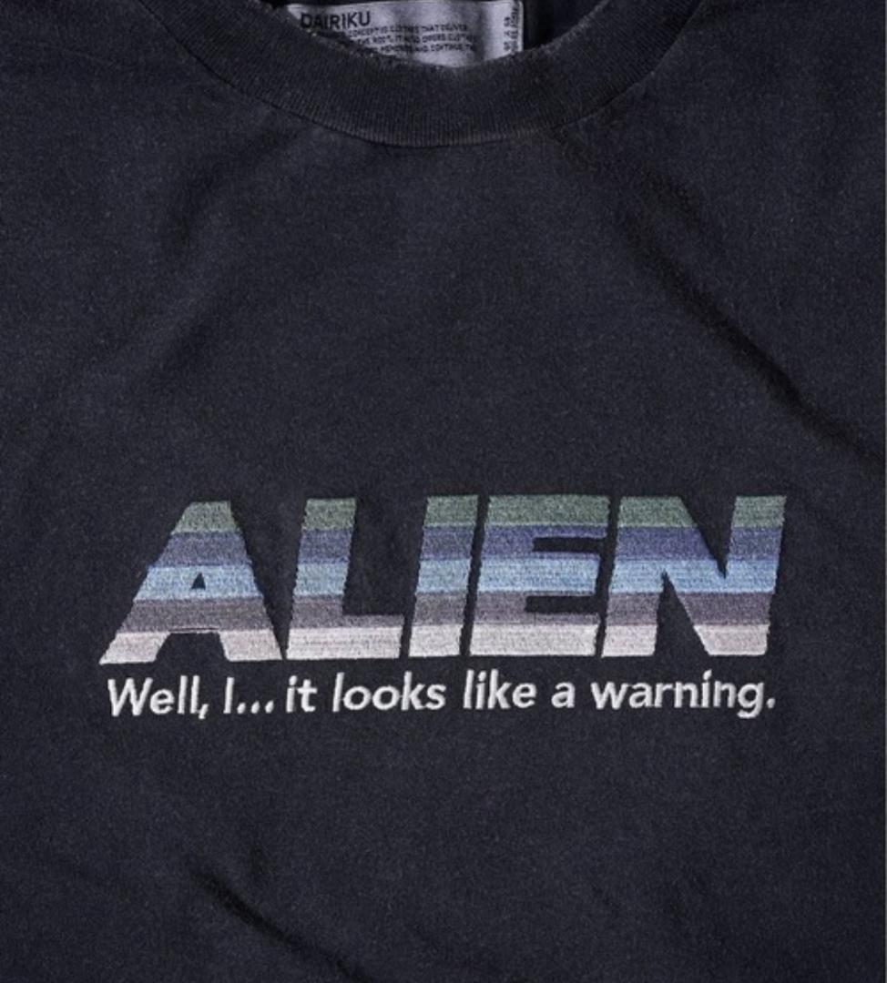 DAIRIKU EX Alien Vintage Wash HS Tee 極美品