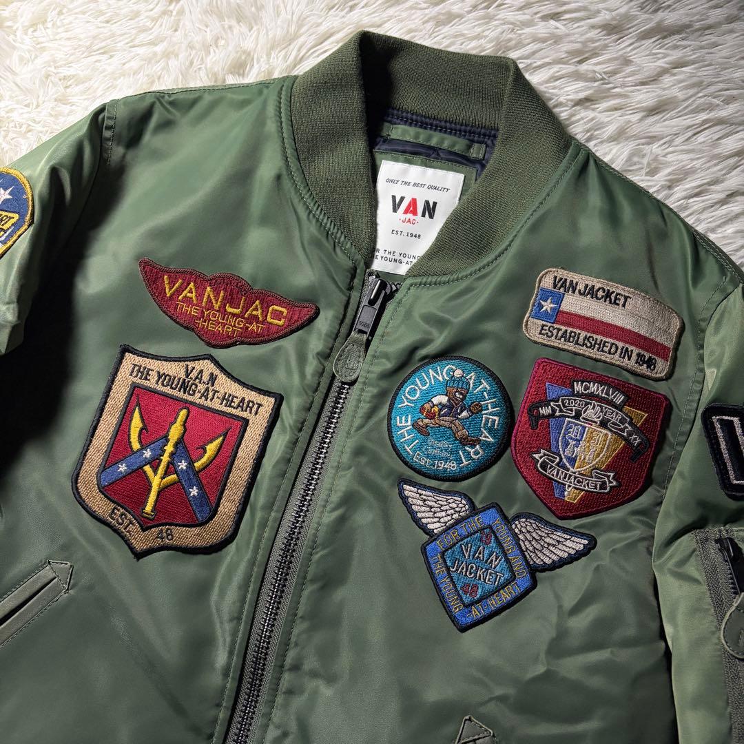 m*o様 極美品■VAN JACKET フライトジャケット　MA-1 トップガン