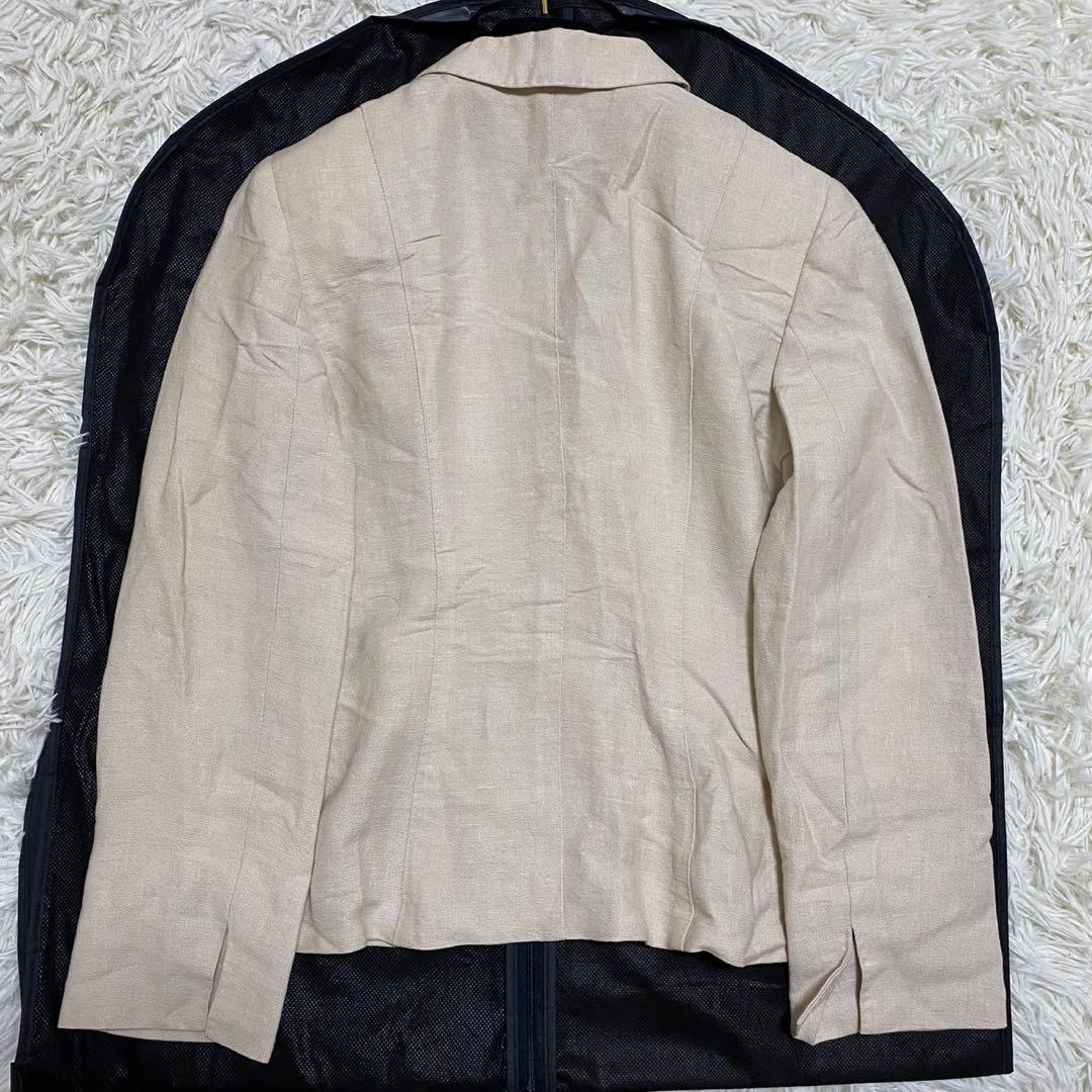 【未使用•タグ付✨】MaxMara リネン混 銀タグ テーラードジャケット 36