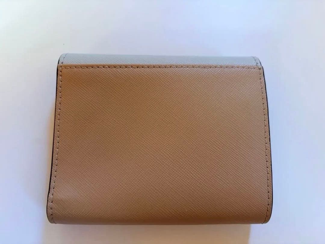 マルニ MARNI 折財布 2023SS グレー×オレンジ×ベージュ