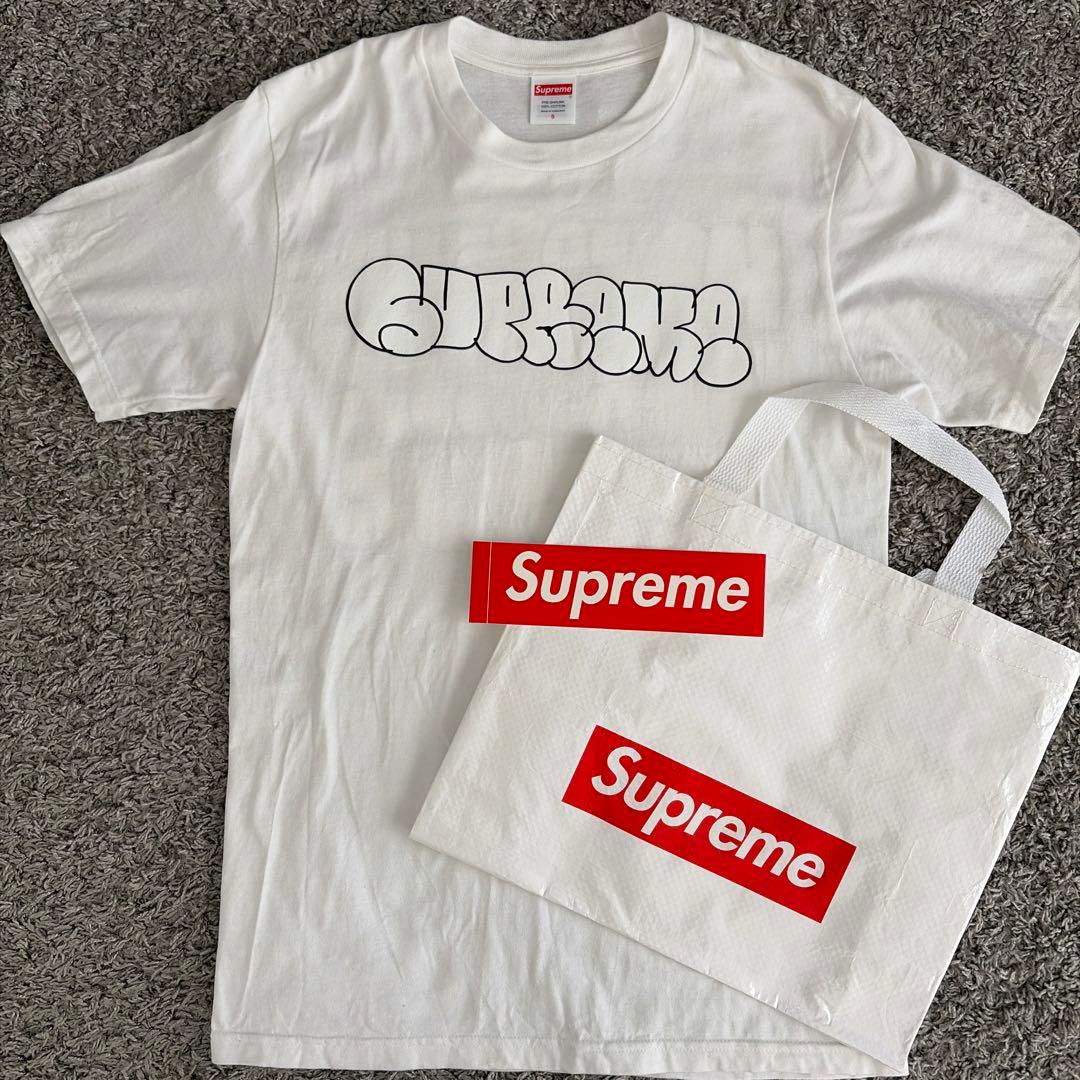 美品 supreme Tシャツ Sサイズ ステッカー付き