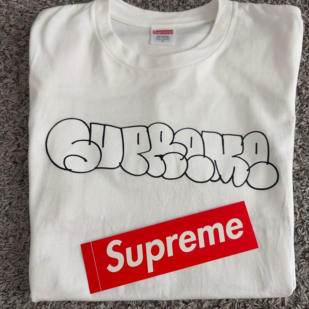 美品 supreme Tシャツ Sサイズ ステッカー付き