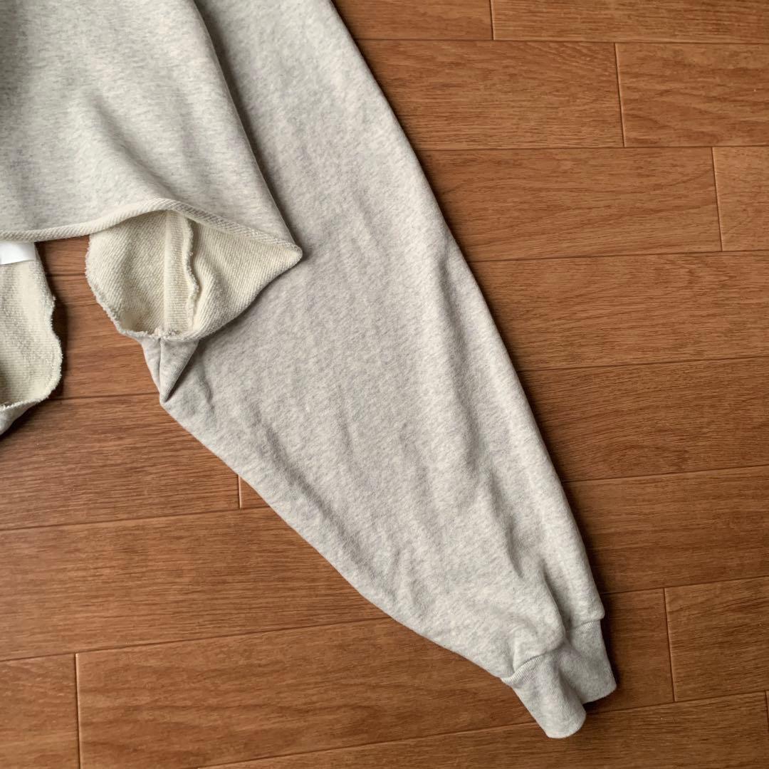BEAMS BOY ショート丈 ボレロ パーカー フレンチテリー グレー