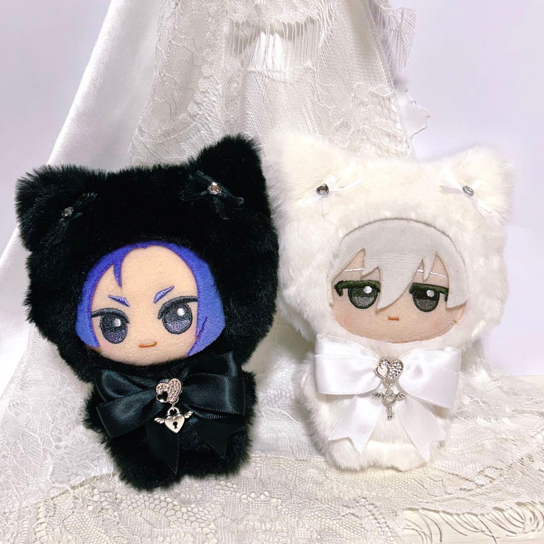 ぬい服 着ぐるみ 11cm ねこ 2着セット ペアルック