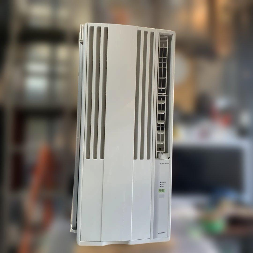 窓エアコン2021年コロナCW-1621　リモコン 窓枠付　動作確認冷えます