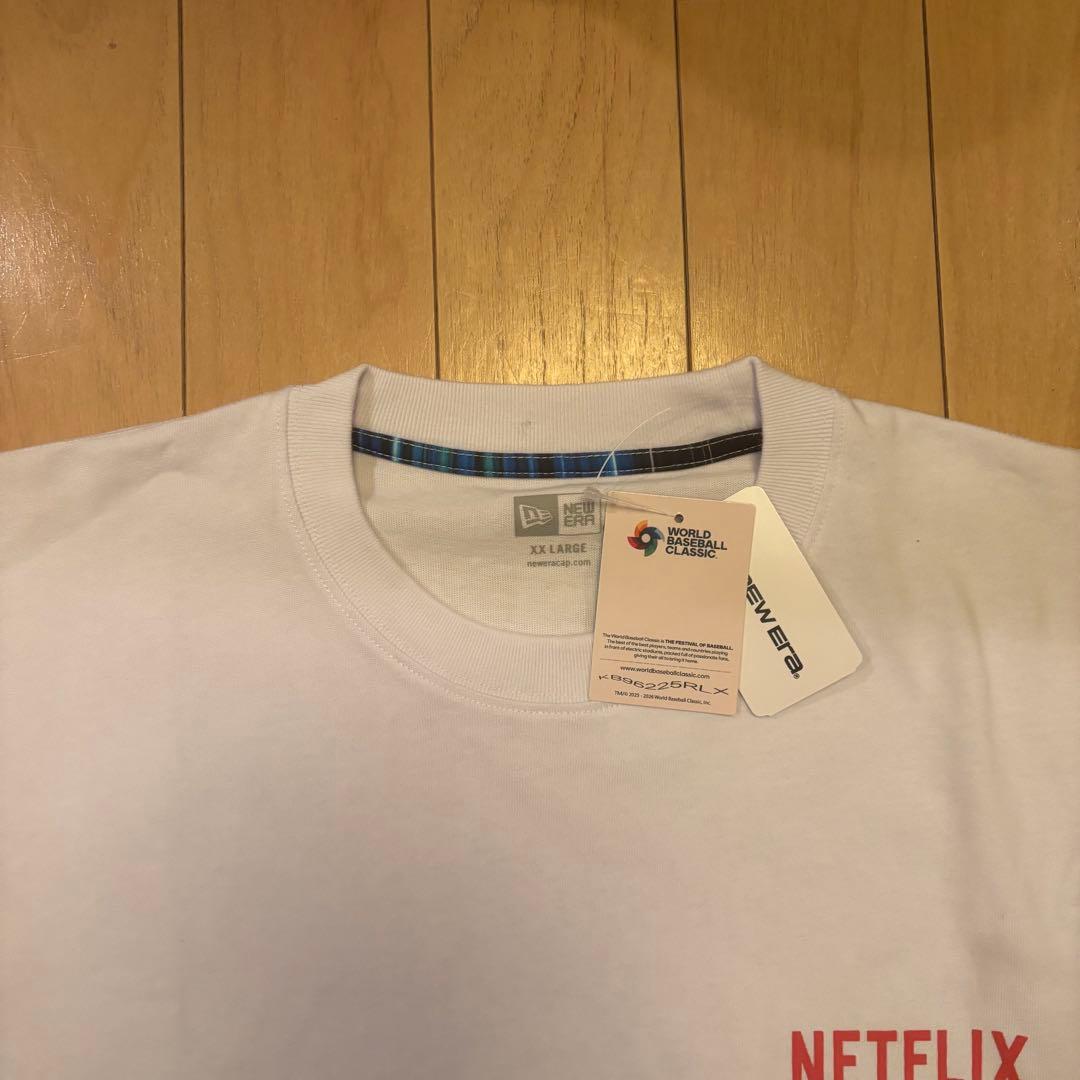 【新品】2026WBC Netflix ニューエラTシャツ ホワイト　2XL