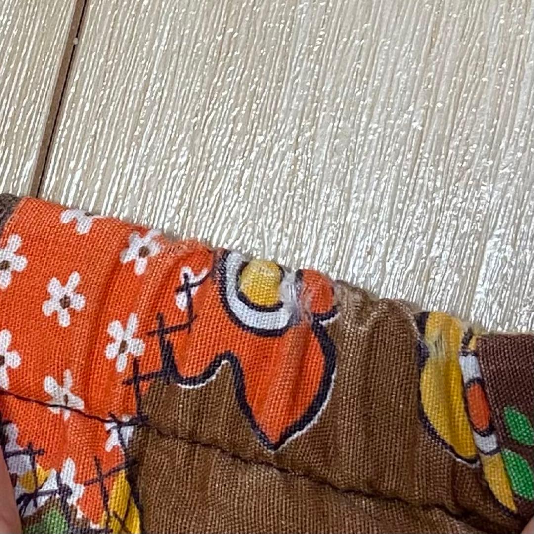 70s vintage / 猫柄 / パッチワーク　ロングスカート