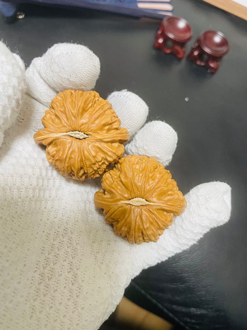 ❤️人気アイテム特別500円割引 No.366遊ぶ胡桃文玩核桃 精配球形狮子头核桃