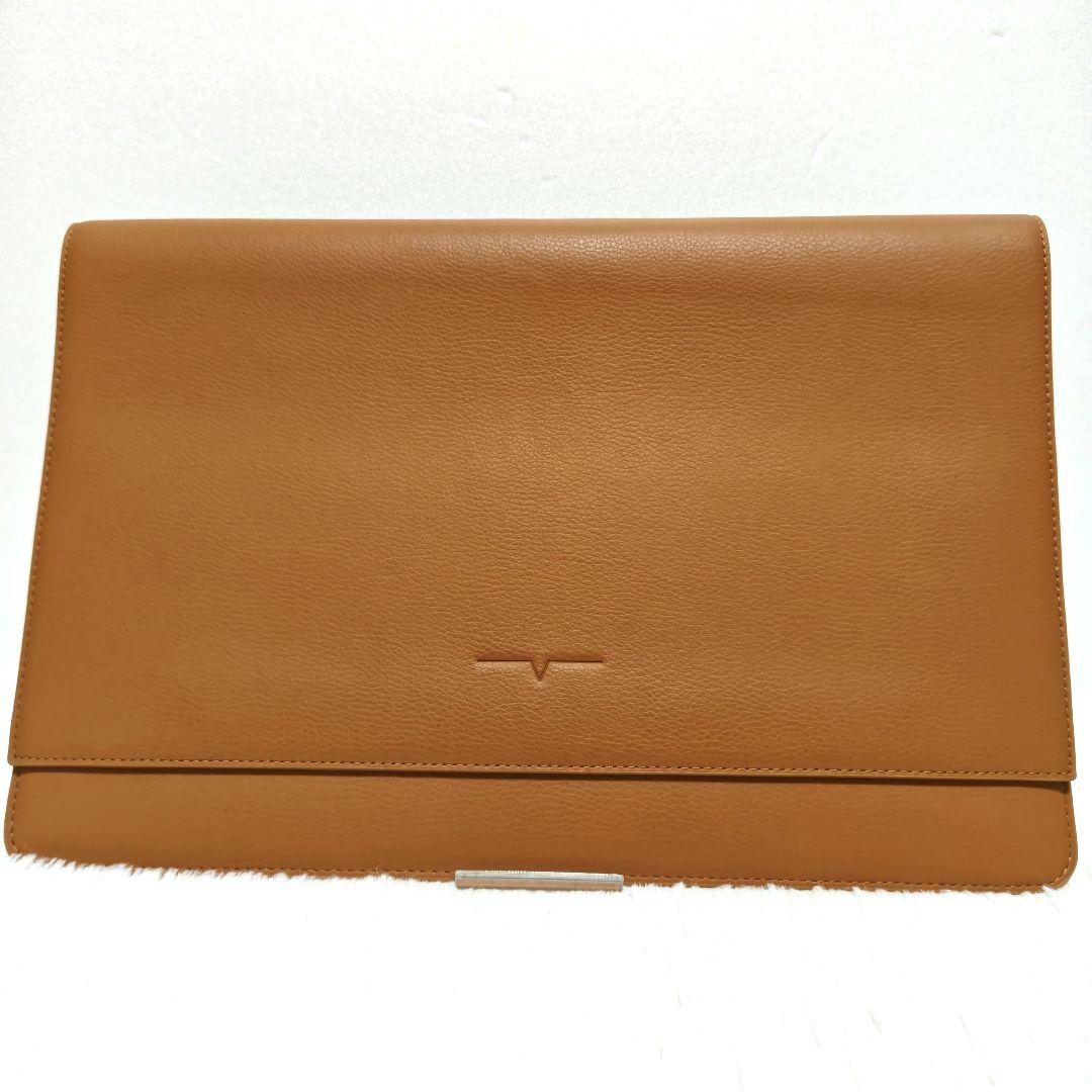 【美品】ヴォン・ホルツハウゼン MacBook用ケース　14インチ キャメル