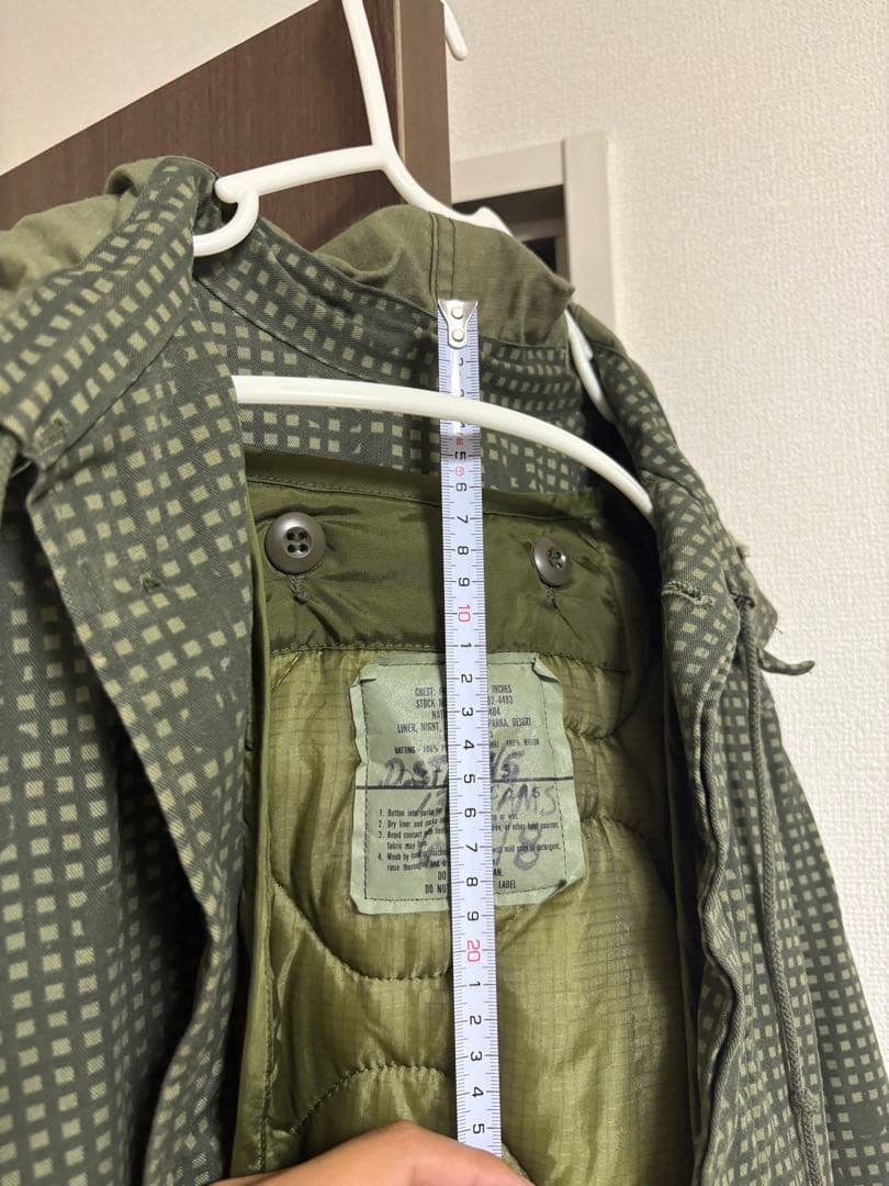 ライナー付US モッズパーカ　ナイトカモ　フィッシュテールパーカ