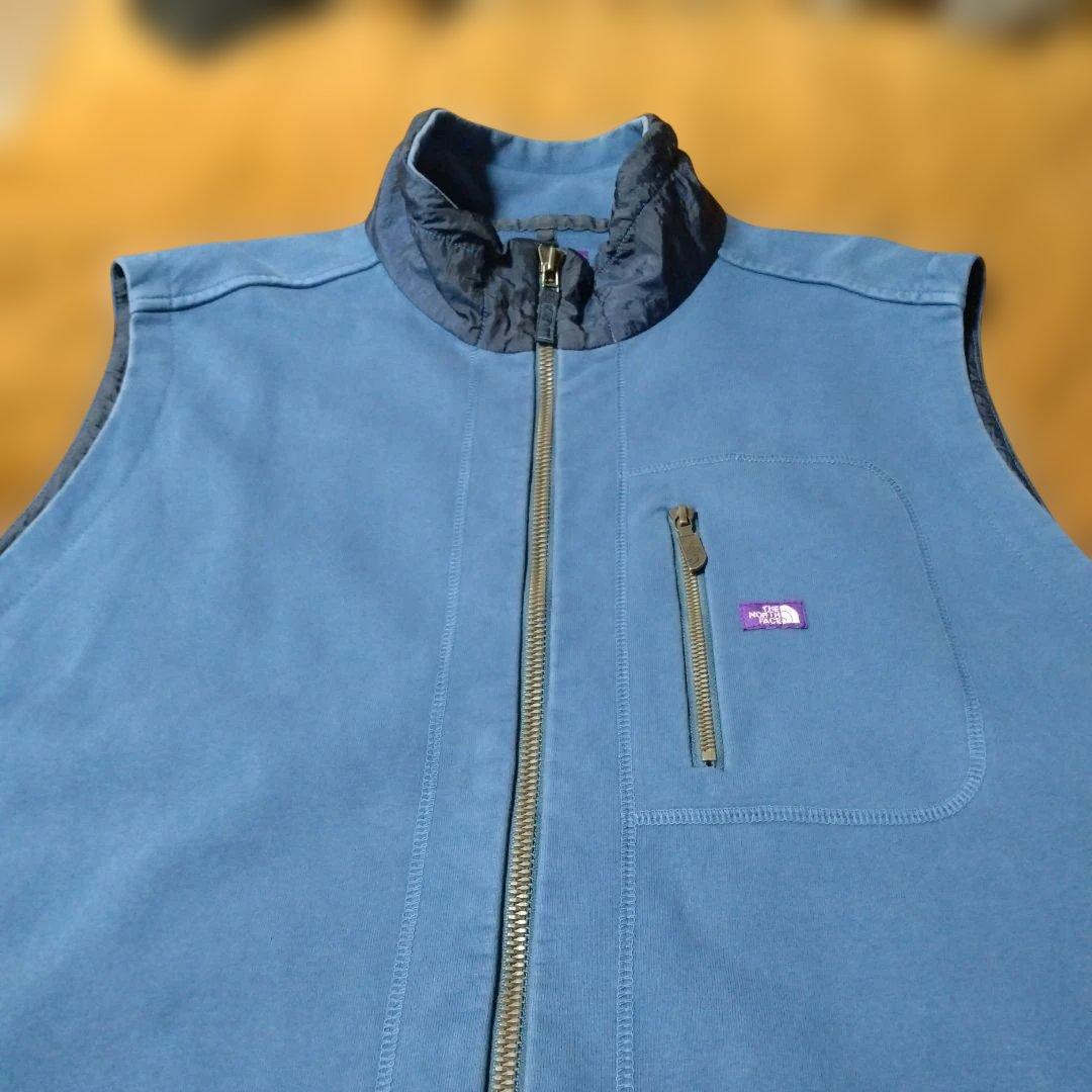 げ*た様 ノースフェイスパープルレーベル ハイバルキーフレンチテリーベストXL