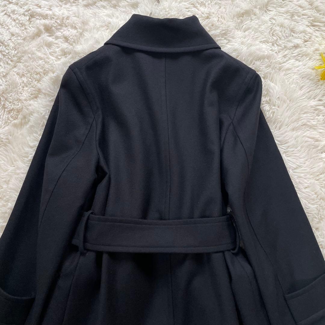 極美品✨マーガレットハウエル Aライン ロングコート ウール100% 黒