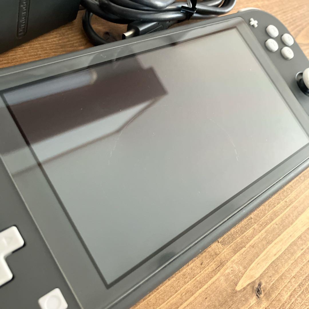【良品】Nintendo Switch Lite グレー 充電器