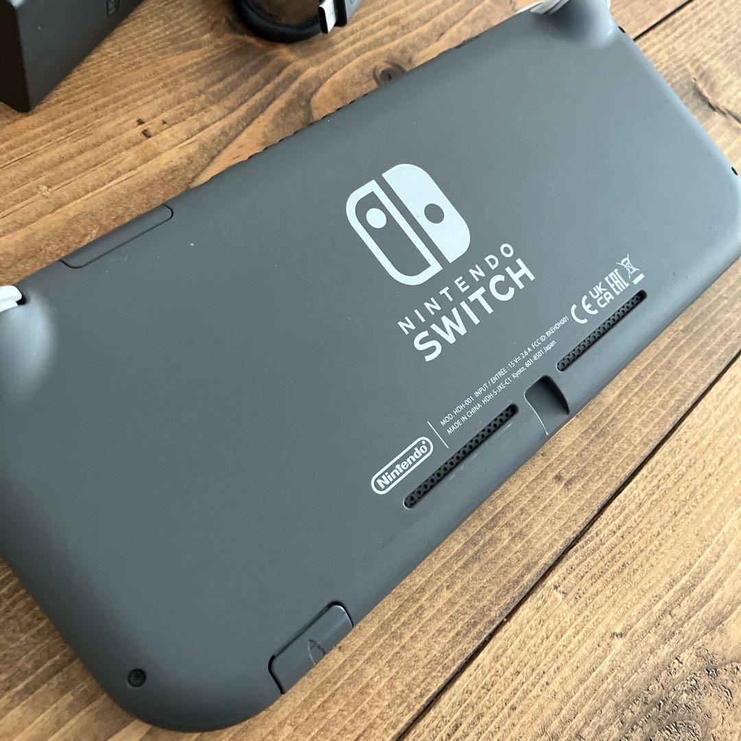 【良品】Nintendo Switch Lite グレー 充電器