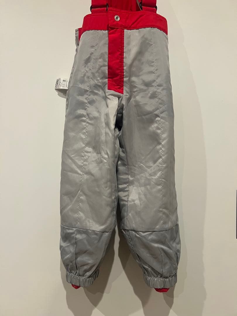 【美品値下】DESCENTE キッズスキーウェア上下セット 110サイズ　紺赤