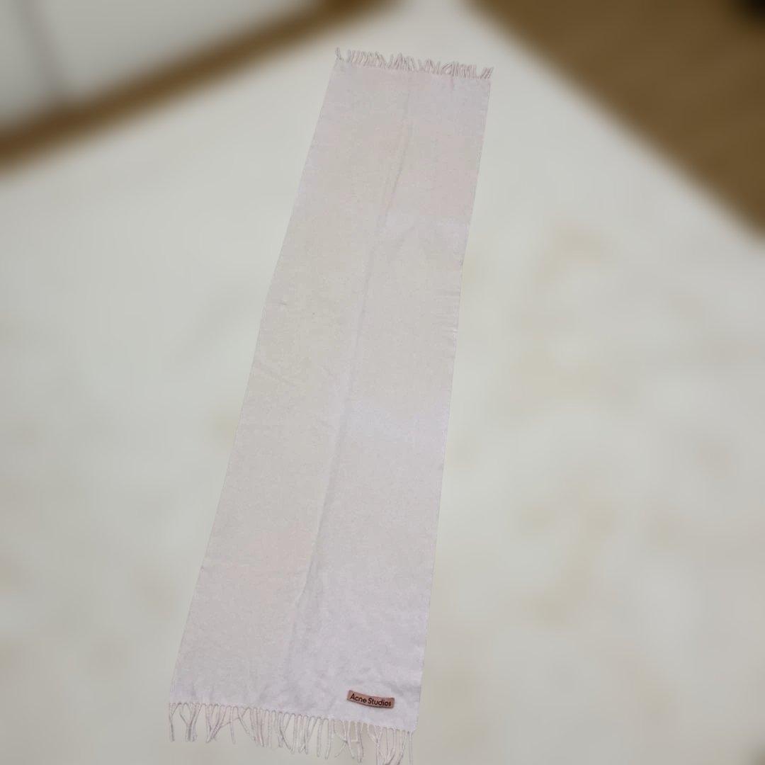 Acne Studios フリンジスカーフ ウォームホワイト　ca02