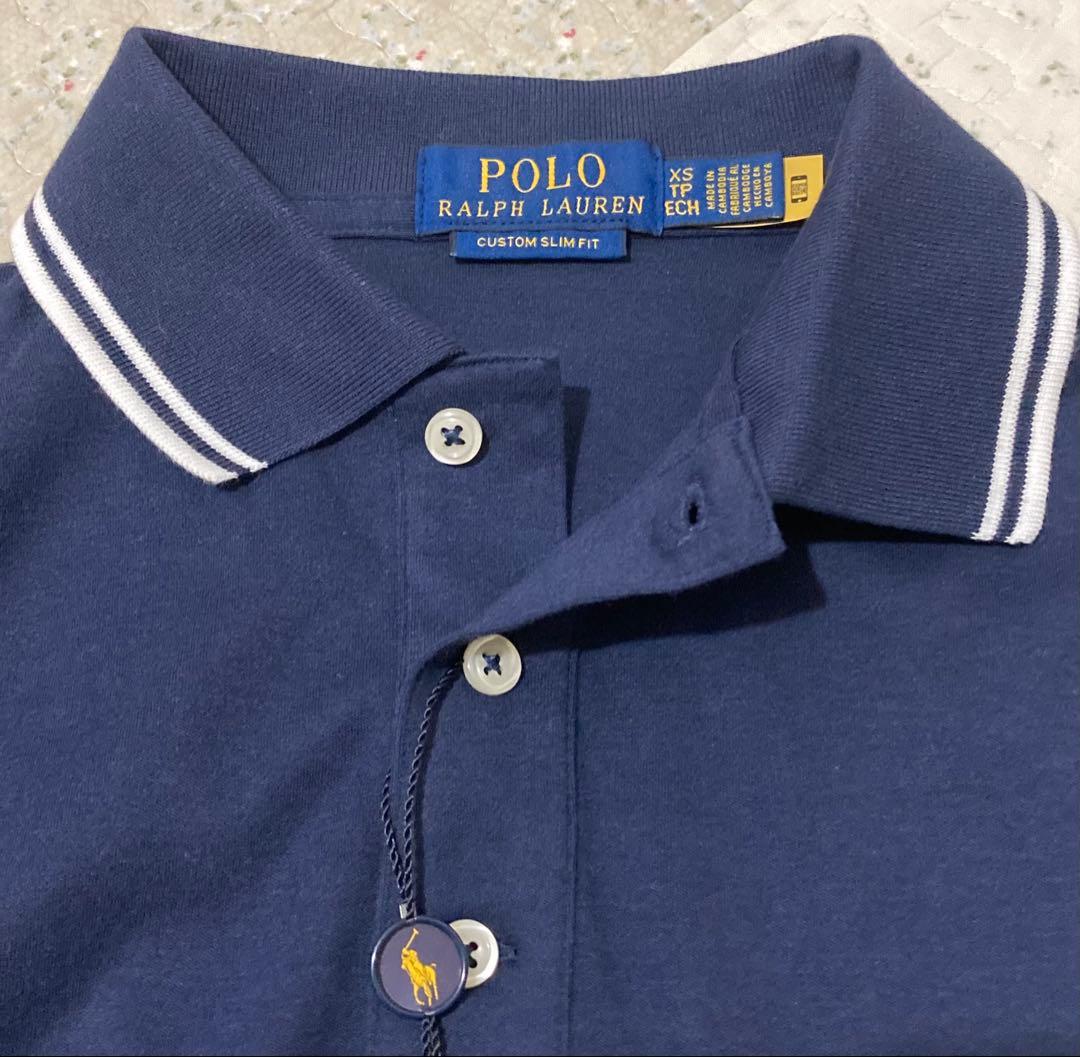 【新品】POLO ラルフローレン 半袖ポロシャツ　ネイビー US SIZE XS
