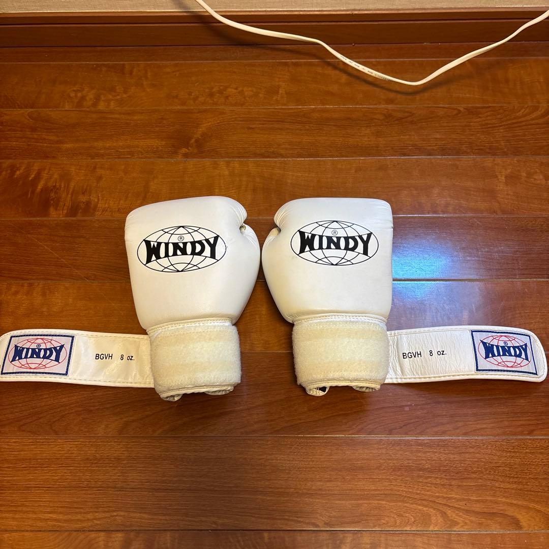 WINDY ボクシンググローブ ホワイト 8oz 8オンス トレーニング