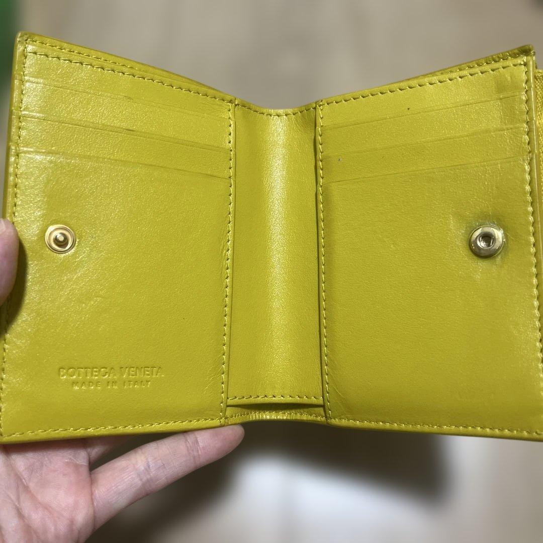 BOTTEGA VENETA イエロー 二つ折り財布