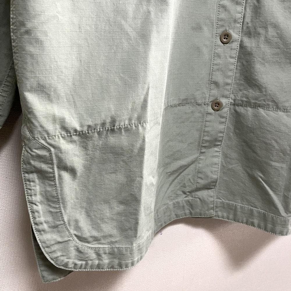 lelill レリル ミリタリーシャツ ドロスト オーバーサイズ コットン100