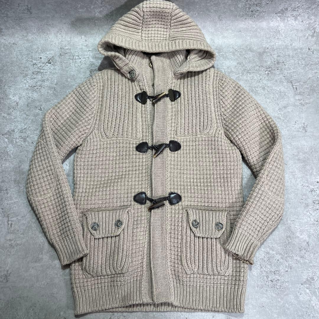迷彩 カモ柄 Bark バーク フード付きダッフルコート ベージュ S