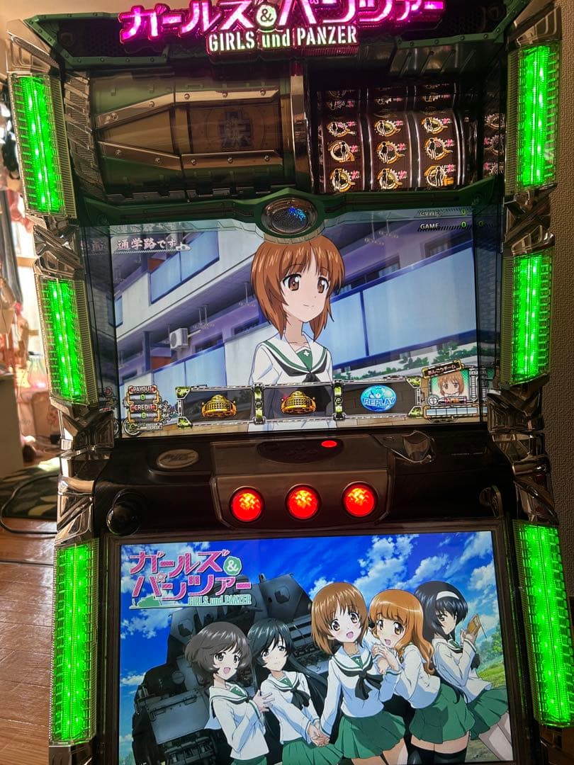 パチスロ実機　初代ガールズ&パンツァー