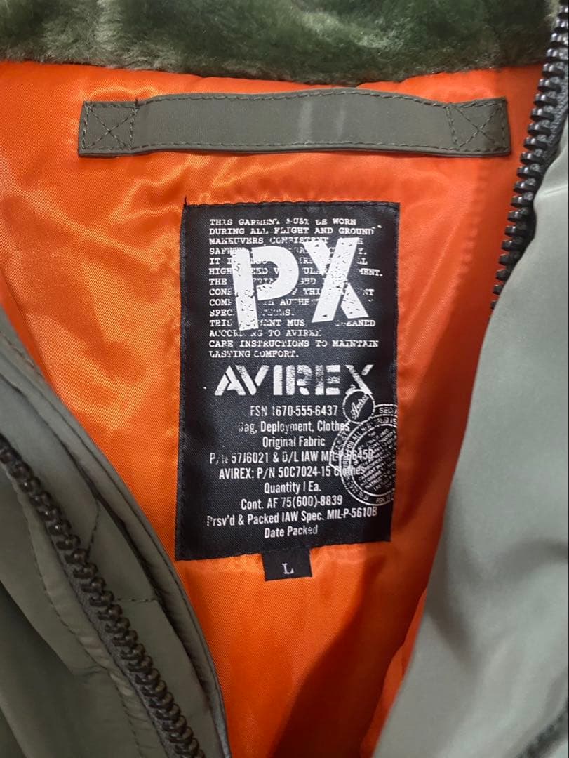 hiro　　美品　AVIREXメンズL N-3Bモッズコート