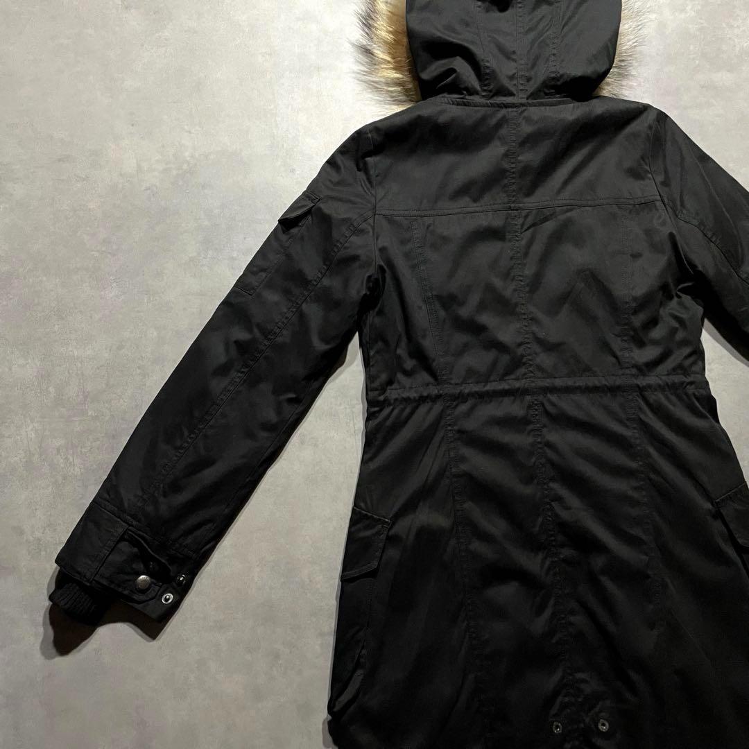 ジャケット・アウター 00s black military fur coat y2k vkei m65