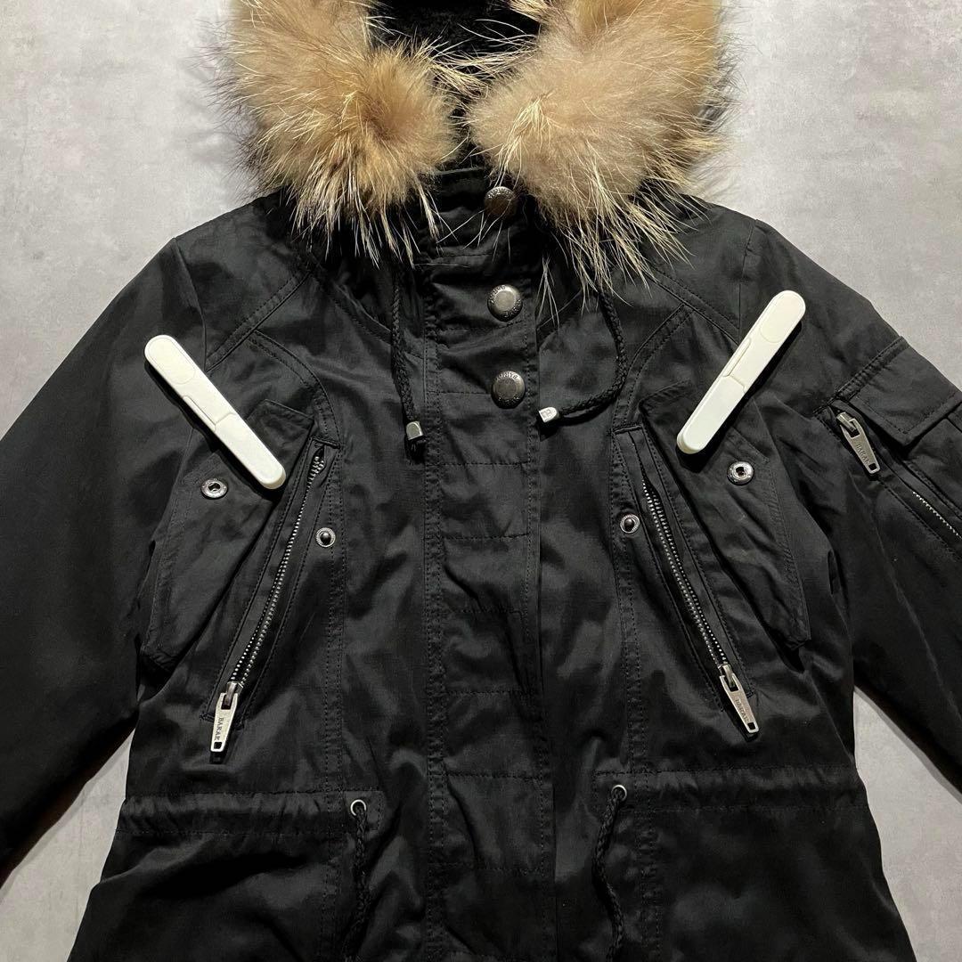 ジャケット・アウター 00s black military fur coat y2k vkei m65