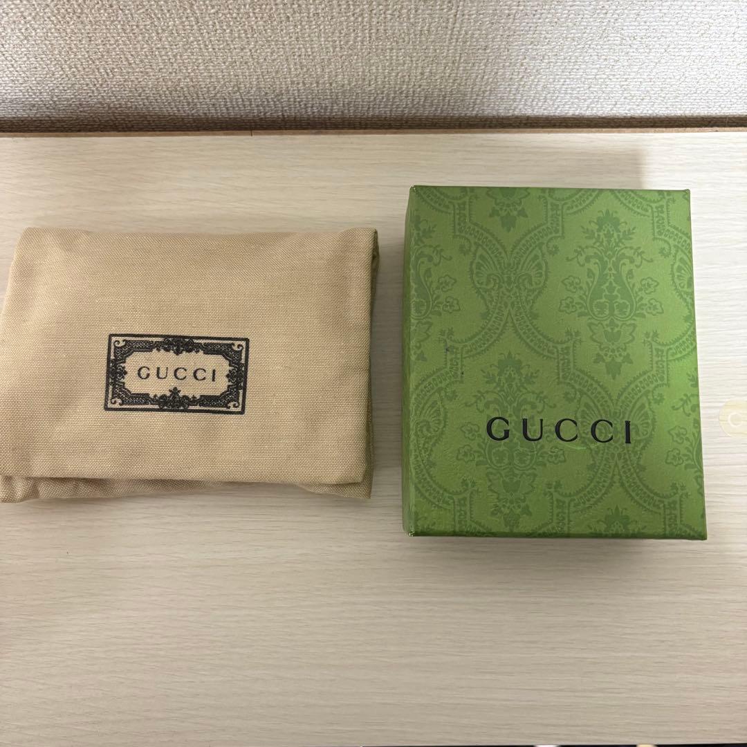 GUCCI グッチ オンライン限定 ダブルGバイカラー カードケース ウォレット