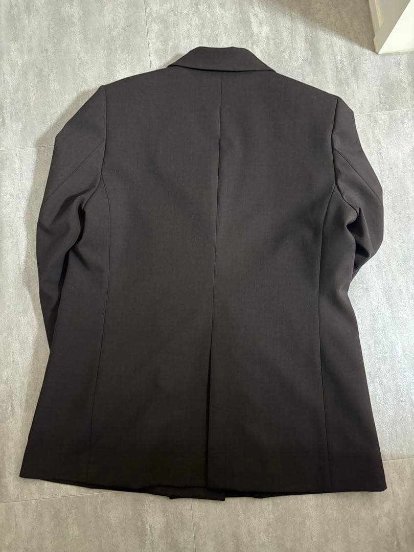 【完売品】ユニクロ ダブルジャケット ダークブラウン XL