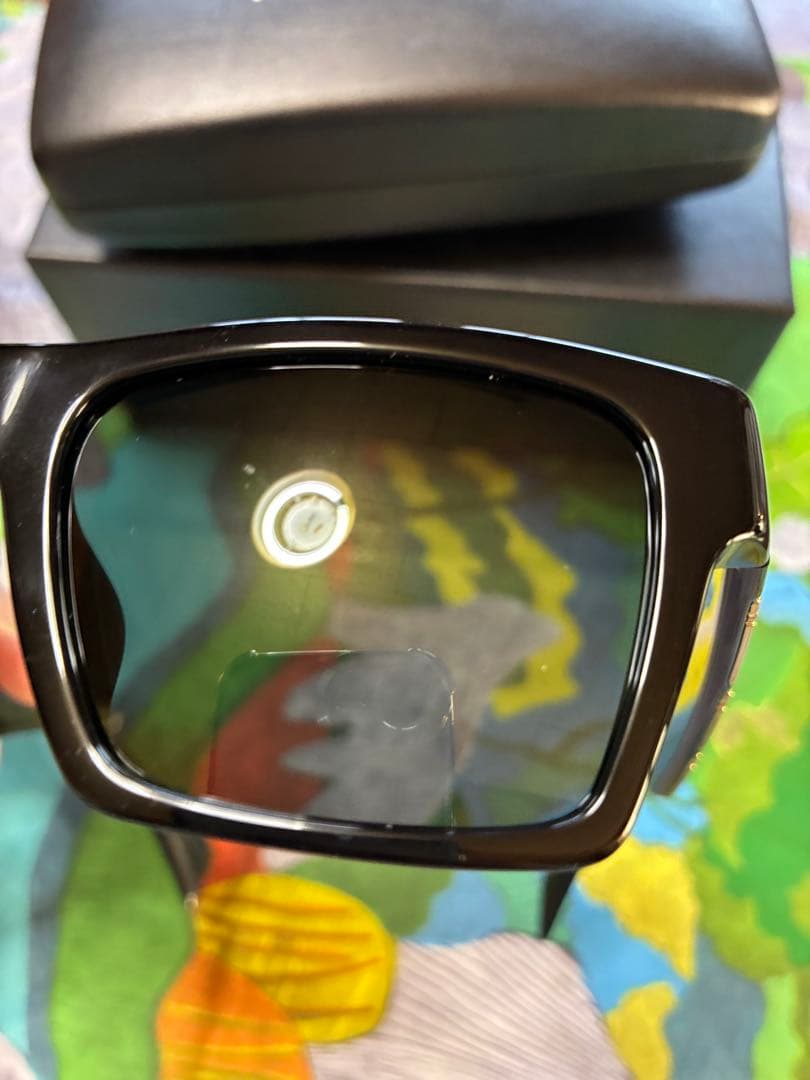 Versace ブラック ゴールド サングラス　美品