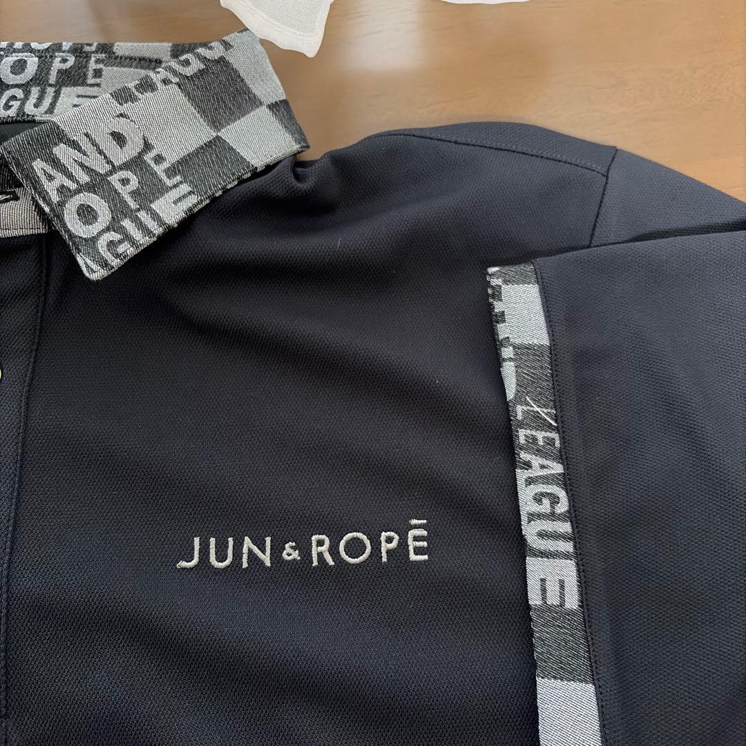 JUN&ROPÉ ゴルフシャツ L ブラック