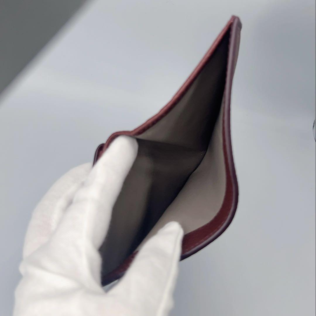 【未使用✨】HIROFUヒロフ 二折り財布 レザーウォレット　ダークブラウン