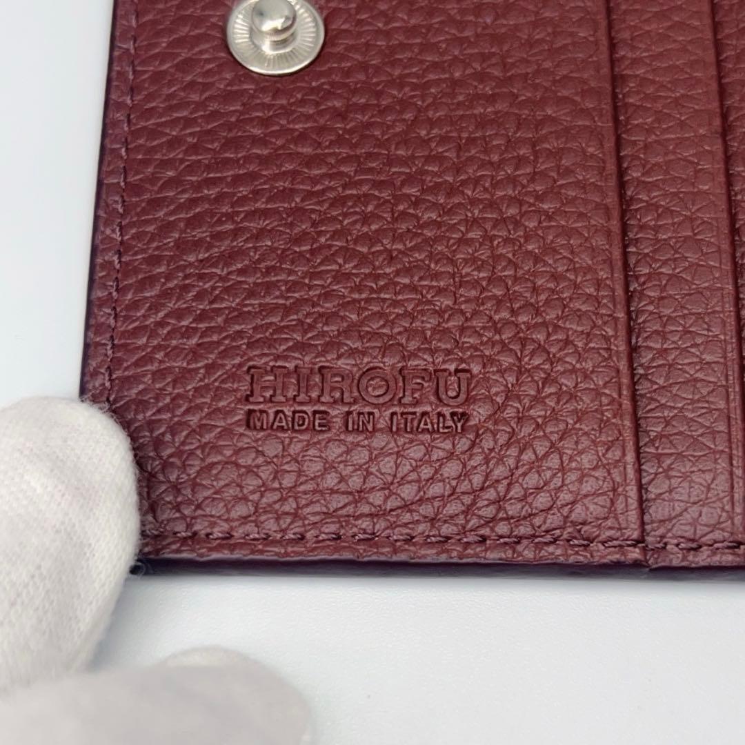 【未使用✨】HIROFUヒロフ 二折り財布 レザーウォレット　ダークブラウン