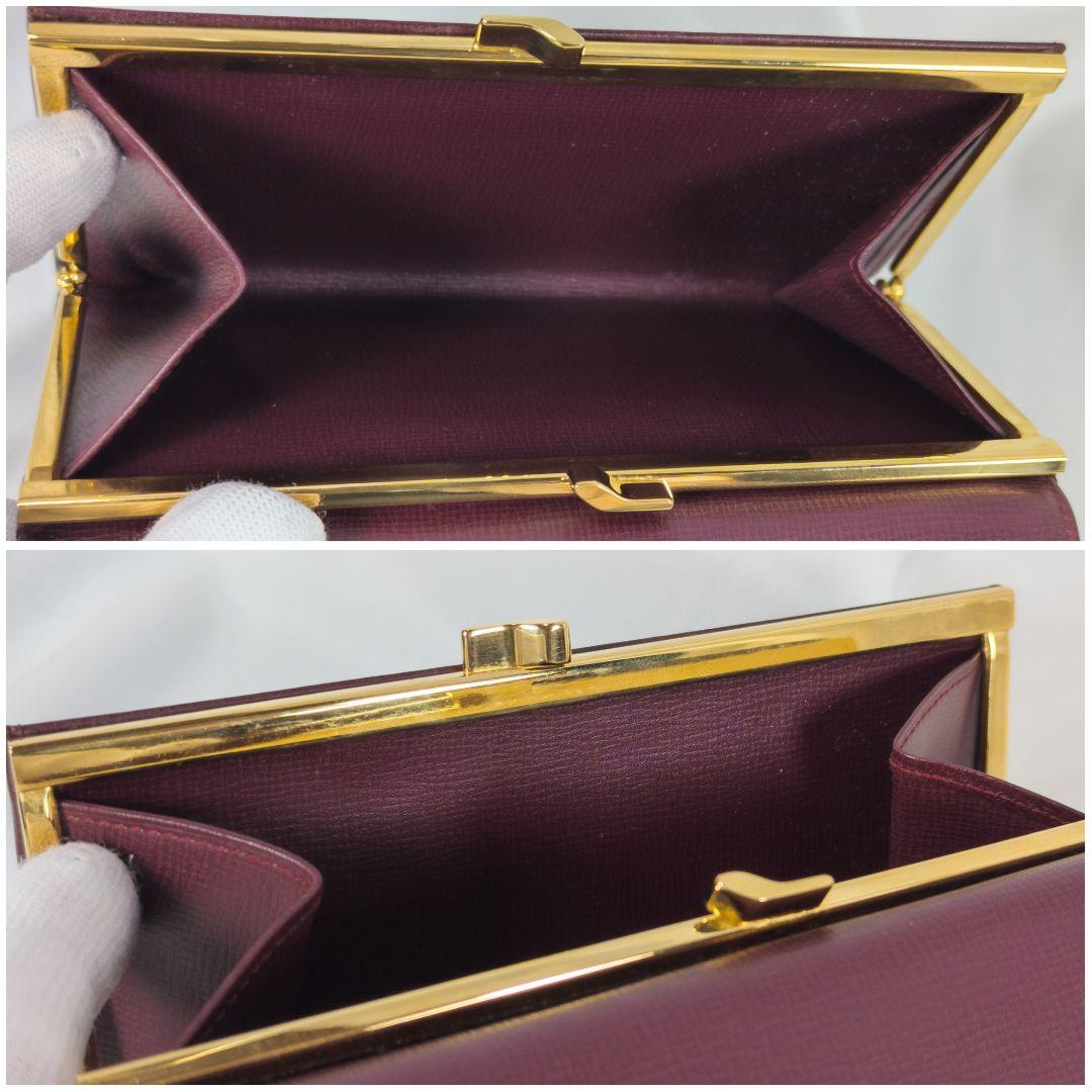 【未使用級】 カルティエ　三つ折り財布 がま口 コンパクトウォレット