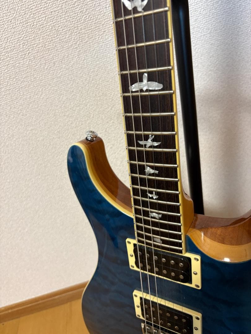 ギター PRS SE Custom 24 Quilt Maple LimitedBlue
