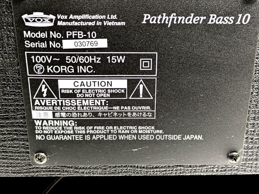 よ*様 VOX ベースアンプ Pathfinder Bass 10 PFB-10