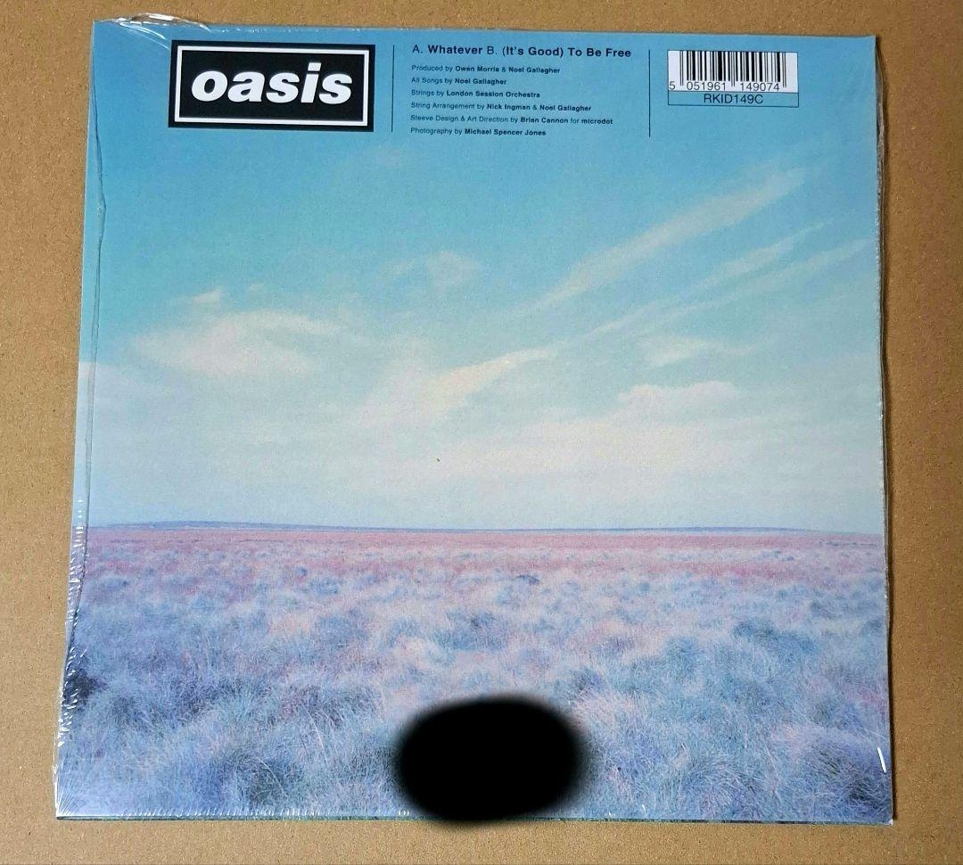 【限定盤】OASIS「WHATEVER」30周年記念限定7インチカラーヴァイナル